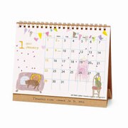 1000080158 [2017年 卓上カレンダー いわぶちさちこ 月めくり]