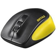 ワイヤレスマウス Premium Fit(プレミアムフィット) 無線(2.4GHz)接続式 BlueLED 3ボタンタイプ 電池式 静音 Mサイズ イエロー BSMBW300MYE
