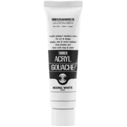 アクリルガッシュ 普通色 40ml ミキシングホワイト AG040000