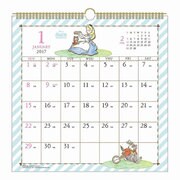 1000080222 [2017年版 壁掛けカレンダー 水彩スケジュール ディズニー]
