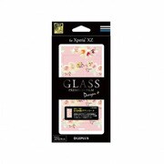 LP-XPXZFGD01 [Xperia XZ GLASS PREMIUM FILM Design+ Flower ピンク]