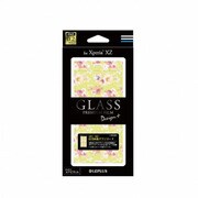 LP-XPXZFGD03 [Xperia XZ GLASS PREMIUM FILM Design+ Flower イエロー]