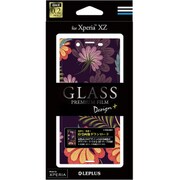 LP-XPXZFGD18 [Xperia XZ GLASS PREMIUM FILM Design+ Flower アート]