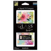 LP-XPXCFGD02 [Xperia X Compact GLASS PREMIUM FILM 全画面保護 Design＋Flower カラフル]