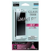 LP-XPXCFGGBL [Xperia X Compact GLASS PREMIUM FILM 全画面保護 SMART FIT 光沢 ライトブルー]