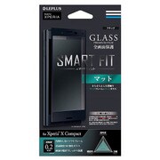 LP-XPXCFGMBK [Xperia X Compact GLASS PREMIUM FILM 全画面保護 SMART FIT マット ブラック]