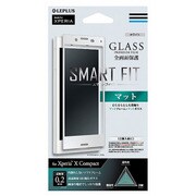 LP-XPXCFGMWH [Xperia X Compact GLASS PREMIUM FILM 全画面保護 SMART FIT マット ホワイト]
