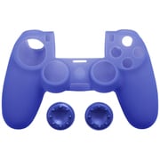 PS4用 コントローラーシリコンカバーセット クリアブルー