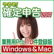 やるぞ!確定申告2017 業務用Pro 10件登録版 for Hybrid [Windows/Mac]