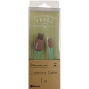 FRUEL フルーエル Lightningライトニングケーブル 1m ブラウン/ミント