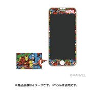 iPhone 6/6s/7用 プレミアムガラス [9H ラウンドエッジ強化ガラス 液晶保護シート 0.33mm マーベル ヒーロー]