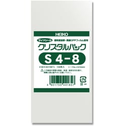 S4-8 [OPP袋 クリスタルパック （テープなし） 100枚]