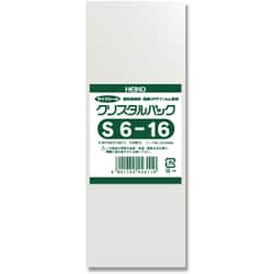S6-16 [OPP袋 クリスタルパック （テープなし） 100枚]