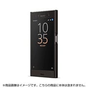 SCTF10JP/B [Xperia XZ 手帳型ケース フルウィンドウ付きスタイル ミネラルブラック]