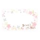 筆文字メッセージカード 桃花 5844501