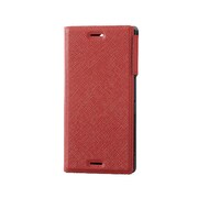 PM-SOXCPLFILMRD [Xperia X Compact（SO-02J）用ソフトレザーカバー/薄型/磁石付/イタリアンソフトレザー レッド]