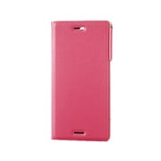 PM-SOXCPLFUMPN [Xperia X Compact（SO-02J）用ソフトレザーカバー/薄型/磁石付/ピンク]