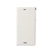 PM-SOXCPLFUMWH [Xperia X Compact（SO-02J）用ソフトレザーカバー/薄型/磁石付/ホワイト]