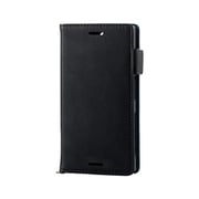 PM-SOXCPLFYMBK [Xperia X Compact（SO-02J）用ソフトレザーカバー/サイドマグネット/ブラック]