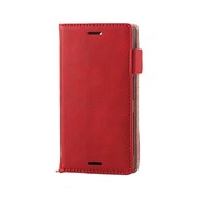 PM-SOXCPLFYMRD [Xperia X Compact（SO-02J）用ソフトレザーカバー/サイドマグネット/レッド]