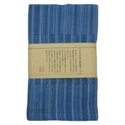 多重織ガーゼ フェイスタオル 青