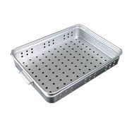アルミ穴明手付番重(板取手) 大 60 ABV60106