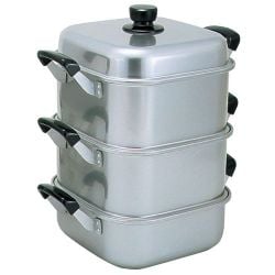 アルマイト角型蒸器 26cm 二重 AMS71262