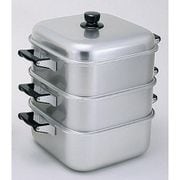 アルマイト角型蒸器 28cm 二重 AMS71282