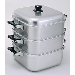 アルマイト角型蒸器 36cm 二重 AMS71362