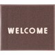 文字入マット WELCOME 茶 KMT1316A