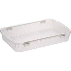 食器ポリテナー 浅型 SY-28 クリアー ASY852