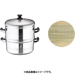 アルミ長生セイロ〈デラックス〉 28cm 一重 ASI08281