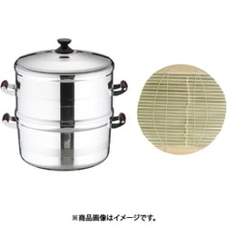 アルミ長生セイロ〈デラックス〉 33cm 一重 ASI08331