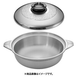アルミ デラックス 浅型チリ鍋 33cm QTL09033