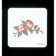 和風コースター四季角(50枚入) WCO-K9 椿 PKCH6