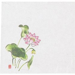 ニュー四季懐紙 4寸(100枚入) NS-27 はす(法事) QKIG601