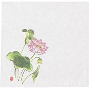 ニュー四季懐紙 4寸(100枚入) NS-27 はす(法事) QKIG601