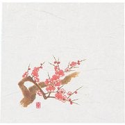 ニュー四季懐紙 5寸(100枚入) NS-4 梅 QKIH601