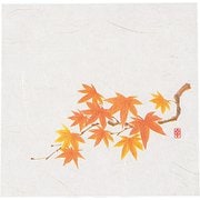 QKIJ601 [ニュー四季懐紙 5寸(100枚入) NS-14 赤もみじ]