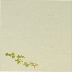 5寸懐紙 四季の花(100枚入) S5-8 緑もみじ QKIC4