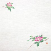 QKIQ501 [耐油しぼり懐敷 4寸(100枚入) 椿 TA-E15]