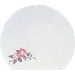 遠赤抗菌和紙 尺3半月まっと(100枚) 椿 WH-2 QMT03