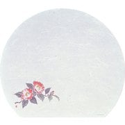 遠赤抗菌和紙 尺3半月まっと(100枚) 椿 WH-2 QMT03