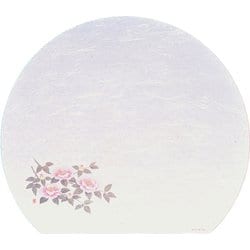 遠赤抗菌和紙 尺3半月まっと(100枚) 山茶花 WH-5 QMT06
