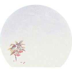 遠赤抗菌和紙 尺3半月まっと(100枚) 万両 WH-6 QMT07