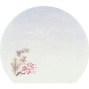 QMT08 [遠赤抗菌和紙 尺3半月まっと(100枚) 松竹梅 WH-7]