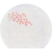 QMT14 [遠赤抗菌和紙 尺3半月まっと(100枚) もみじ WH-13]