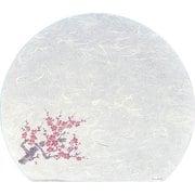QMT15 [遠赤抗菌和紙 尺3半月まっと(100枚) 梅 WH-14]