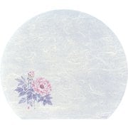 QMT16 [遠赤抗菌和紙 尺3半月まっと(100枚) ぼたん WH-15]