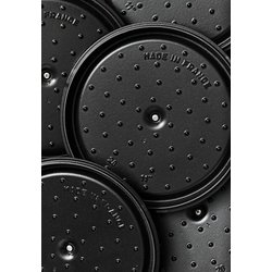 【ラスト在庫・未使用品】ストウブ ピコ・ココットラウンド 22cm ブラック STAUB(ストウブ) ピコ・ココット ラウンド 24cm (ブラック